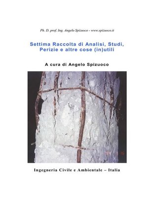 cover image of Settima raccolta di analisi  studi  perizie e altre cose  (in) utili